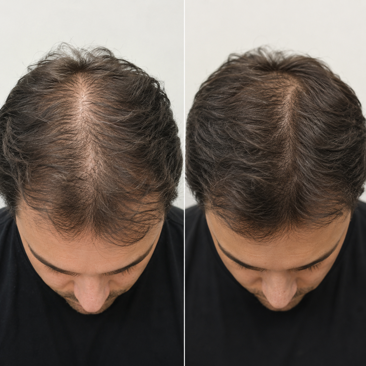 عکس قبل و بعد مزوتراپی مو